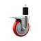 Service Caster 5'' Red Poly Swivel 1-3/4'' Expanding Stem Caster Total Lock Brake SCC-EXTTL20S514-PPUB-RED-134 - alternate 1